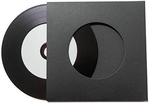 レコード型CD-Rの白いレーベル面と黒い記録面