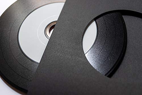 レコード型CD-Rと厚紙ジャケットの表面を拡大した写真