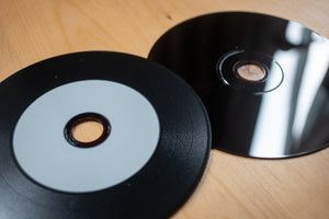 レコード型CD-R＆厚紙ジャケ（黒）200枚セット